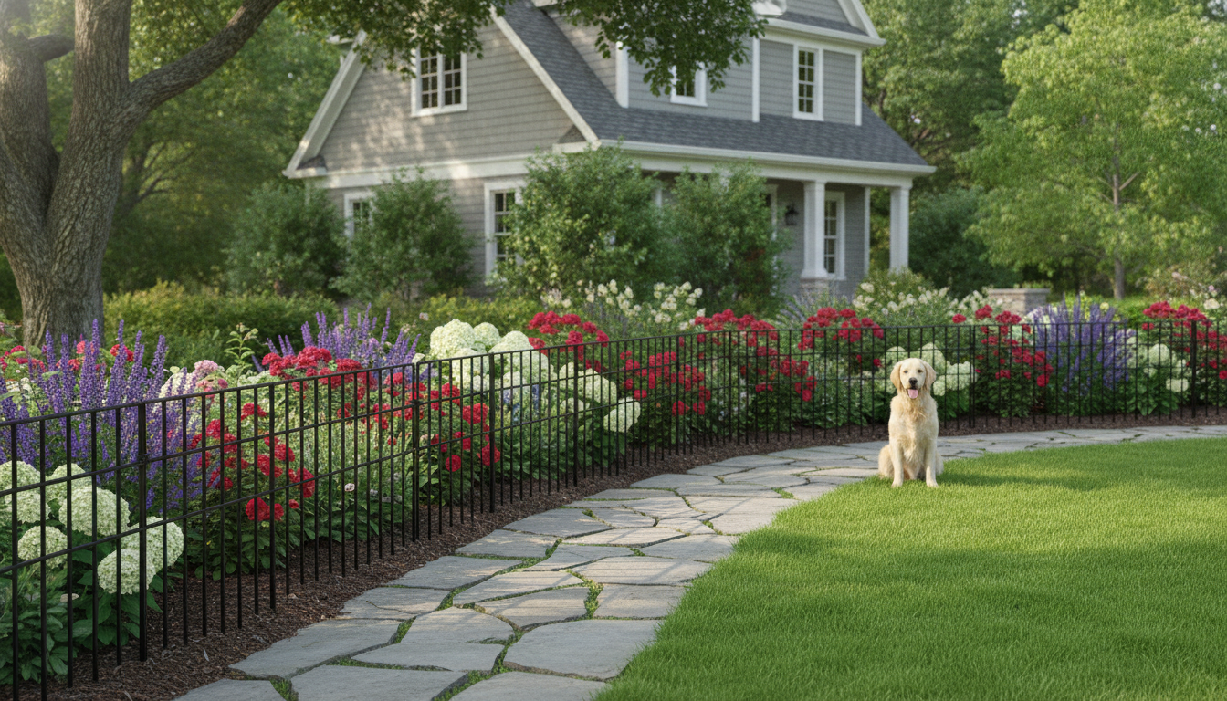 10-Piece Metal Garden Fence: Crisp Borders & Curb Appeal